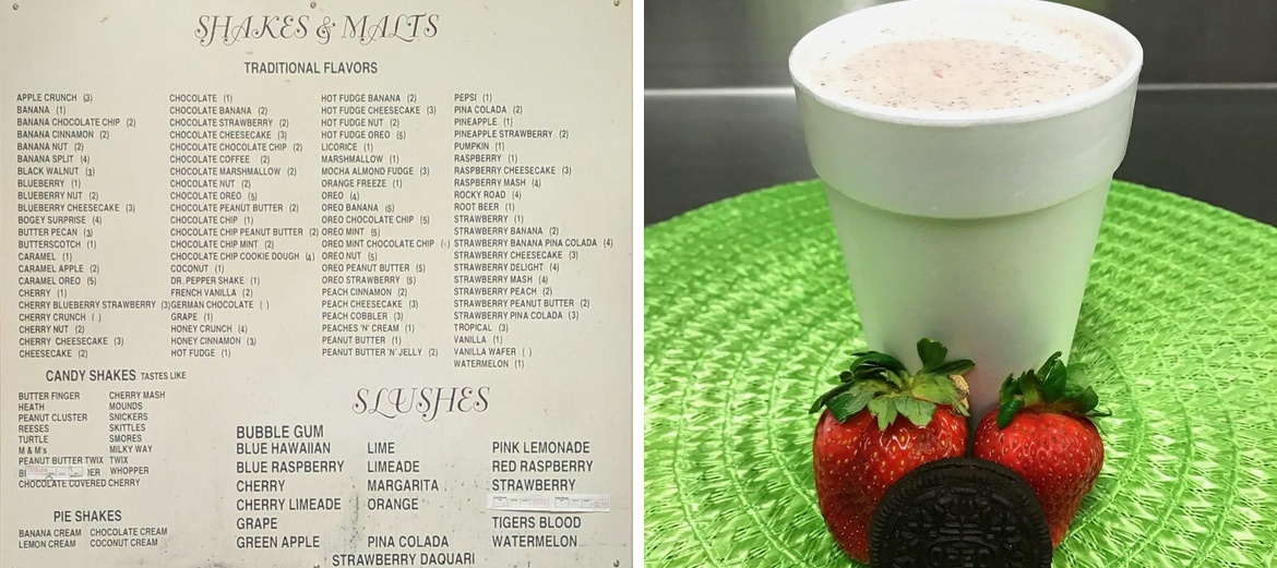 Bogey's Menu